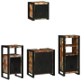 Juego de muebles de baño 4 pcs Madera reciclada maciza