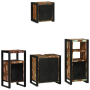 Juego de muebles de baño 4 pcs Madera reciclada maciza