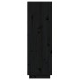 Armario zapatero de madera maciza de pino negro 60x34x105 cm de vidaXL, Zapateros y organizadores de calzado - Ref: Foro24-81...