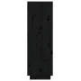 Solid black pine wood shoe cabinet 60x34x105 cm by vidaXL, Shoe racks and shoe organizers - Ref: Foro24-813554, Price: 86,94 ...