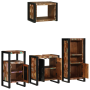 Juego de muebles de baño 4 pcs Madera reciclada maciza