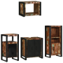 Juego de muebles de baño 4 pcs Madera reciclada maciza