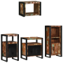 Juego de muebles de baño 4 pcs Madera reciclada maciza