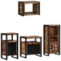 Juego de muebles de baño 4 pcs Madera reciclada maciza