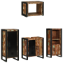 Juego de muebles de baño 4 pcs Madera reciclada maciza