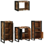 Juego de muebles de baño 4 pcs Madera reciclada maciza