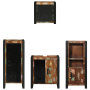 Juego de muebles de baño 4 pcs Madera reciclada maciza