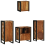 Juego de muebles de baño 4 pcs Madera reciclada maciza
