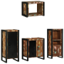 Juego de muebles de baño 4 pcs Madera reciclada maciza