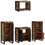 Juego de muebles de baño 4 pcs Madera reciclada maciza