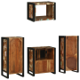 Juego de muebles de baño 4 pcs Madera reciclada maciza