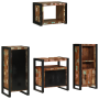 Juego de muebles de baño 4 pcs Madera reciclada maciza