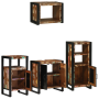 Juego de muebles de baño 4 pcs Madera reciclada maciza
