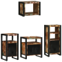 Juego de muebles de baño 4 pcs Madera reciclada maciza