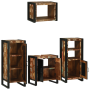 Juego de muebles de baño 4 pcs Madera reciclada maciza