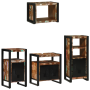 Juego de muebles de baño 4 pcs Madera reciclada maciza