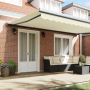 Toldo Retráctil Manual Crema 500x300 cm