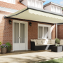 Toldo Retráctil Automático Crema 500x300 cm