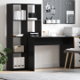 Escritorio Roble negro 138.5 x 55 x 143 cm Madera contrachapada