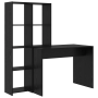 Escritorio Roble negro 138.5 x 55 x 143 cm Madera contrachapada