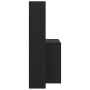 Escritorio Roble negro 138.5 x 55 x 143 cm Madera contrachapada