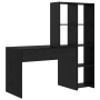 Escritorio Roble negro 138.5 x 55 x 143 cm Madera contrachapada