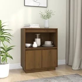 Honigbraunes Sideboard aus massivem Kiefernholz, 60 x 34 x 75 cm von vidaXL, Sideboards - Ref: Foro24-813523, Preis: 56,69 €,...