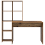 Escritorio con estante Madera antigua 138.5 x 55 x 143 cm