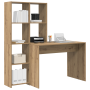 Escritorio con estante con almacenamiento Roble artisan 138.5 x