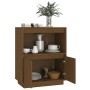 Honey brown solid pine wood sideboard 60x34x75 cm by vidaXL, Sideboards - Ref: Foro24-813523, Price: 57,29 €, Discount: %