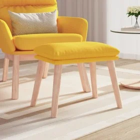 Mustard yellow fabric footstool 45x29.5x35 cm by vidaXL, Ottomans - Ref: Foro24-341431, Price: 35,99 €, Discount: %