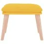 Senfgelber Fußhocker aus Stoff, 45 x 29,5 x 35 cm von vidaXL, Osmanen - Ref: Foro24-341431, Preis: 36,07 €, Rabatt: %