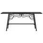 Banco de jardín de acero negro 110 cm de vidaXL, Bancos de jardín - Ref: Foro24-318827, Precio: 91,84 €, Descuento: %