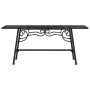 Gartenbank aus schwarzem Stahl, 110 cm von vidaXL, Gartenbänke - Ref: Foro24-318827, Preis: 93,63 €, Rabatt: %