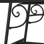 Gartenbank aus schwarzem Stahl, 110 cm von vidaXL, Gartenbänke - Ref: Foro24-318827, Preis: 93,63 €, Rabatt: %