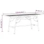 Banco de jardín de acero negro 110 cm de vidaXL, Bancos de jardín - Ref: Foro24-318827, Precio: 91,84 €, Descuento: %