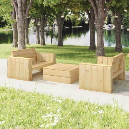 Gartenmöbelset 3-teilig Kiefer massiv imprägniert von vidaXL, Gartensets - Ref: Foro24-3096636, Preis: 562,14 €, Rabatt: %