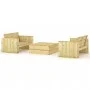 3-piece garden furniture set made of solid impregnated pine wood by vidaXL, Garden sets - Ref: Foro24-3096636, Price: 554,35 ...