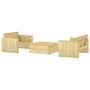 Gartenmöbelset 3-teilig Kiefer massiv imprägniert von vidaXL, Gartensets - Ref: Foro24-3096636, Preis: 562,14 €, Rabatt: %