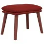 Red fabric footstool 45x29.5x35 cm by vidaXL, Ottomans - Ref: Foro24-341465, Price: 40,38 €, Discount: %