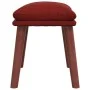 Red fabric footstool 45x29.5x35 cm by vidaXL, Ottomans - Ref: Foro24-341465, Price: 40,38 €, Discount: %