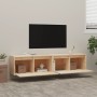 Hängeschrank 2 Stück Massivholz Kiefer 80x30x35 cm von vidaXL, Regale und Regale - Ref: Foro24-813456, Preis: 126,67 €, Rabat...