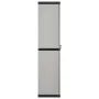Gartenschrank mit 3 Einlegeböden grau und schwarz 68x40x168 cm von vidaXL, Schließfächer und Lagerschränke - Ref: Foro24-3409...