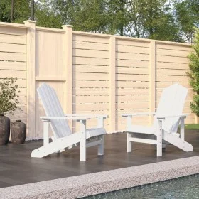 Adirondack Gartenstühle, 2 Stück, weißes HDPE von vidaXL, Gartenstühle - Ref: Foro24-3095692, Preis: 325,27 €, Rabatt: %