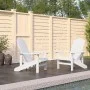 Adirondack Gartenstühle, 2 Stück, weißes HDPE von vidaXL, Gartenstühle - Ref: Foro24-3095692, Preis: 325,27 €, Rabatt: %