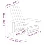 Adirondack Gartenstühle, 2 Stück, weißes HDPE von vidaXL, Gartenstühle - Ref: Foro24-3095692, Preis: 325,27 €, Rabatt: %