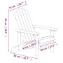Sillas de jardín Adirondack 2 unidades HDPE blanco de vidaXL, Sillas de jardín - Ref: Foro24-3095692, Precio: 333,03 €
