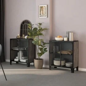 Storage cabinets 2 units metal and gray MDF by vidaXL, Lockers and storage cabinets - Ref: Foro24-3095970, Price: 238,67 €, D...