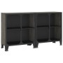 Storage cabinets 2 units metal and gray MDF by vidaXL, Lockers and storage cabinets - Ref: Foro24-3095970, Price: 241,73 €, D...
