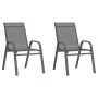 Stackable garden chairs 2 units gray textilene by vidaXL, Garden chairs - Ref: Foro24-318778, Price: 99,78 €, Discount: %
